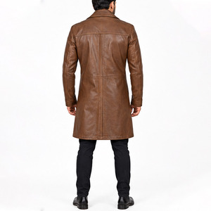 Wholesale Solid Color <b>Men</b> Casual Winter Warm Leather <b>Coat</b> <b>Men</b> New Winter Fashion Leather Winter <b>Coat</b> <b>For</b> <b>Men</b> Regular Sleeve - Product Image 2