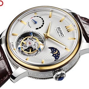 Reloj de Lujo para Hombre, 100M Resistente al Agua, de Cuero Genuino - Product Image 4
