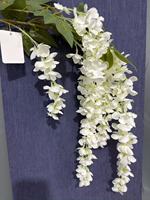 Fleurs artificielles de glycine en soie à 6 branches pour décorations de mariage, arrangements suspendus festifs pour plafond et mur, pour bureau, maison et hôtel