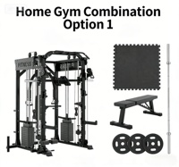 Ensemble de gym complet : Rack à squats, banc de musculation, disques de poids, tapis de sol – Usage domestique et commercial – Équipement de fitness de haute qualité à prix abordable