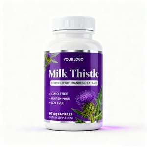 Cápsulas de Apoyo Hepático con Cardo Mariano, Raíz de Diente de León y Extracto de Alcachofa para Fórmula Detox, Suplemento Herbal OEM ODM - Product Image 2