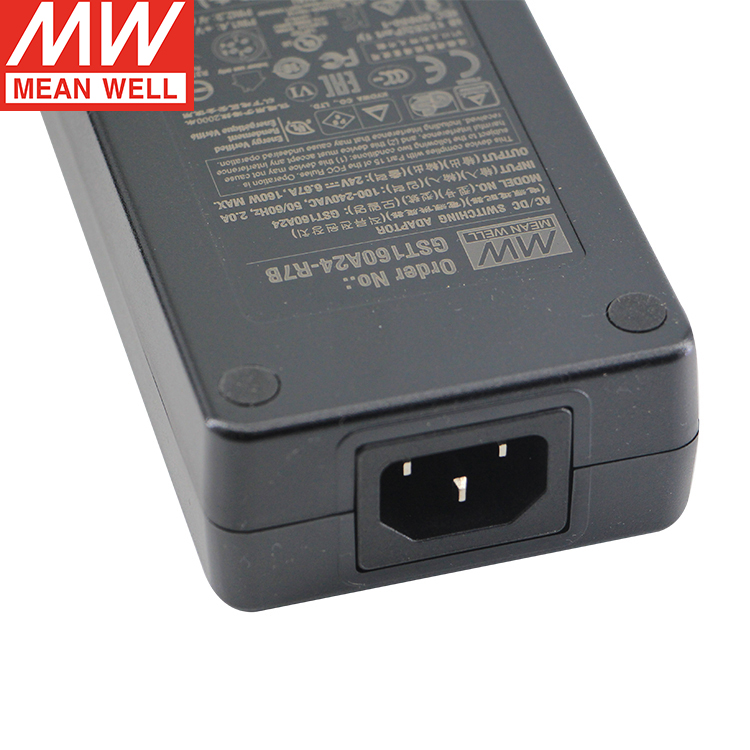 GS160A24-R7B Power Adaptor - 24V 6.67A AC DC Meanwell Supply