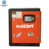 Compresseur d'air rotatif à vis lubrifié OEM haute pression 20 bars PM VSD 22 kW 70 CFM avec pompe PLC industrielle CE ISO