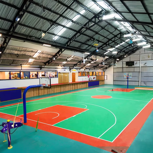 Revêtement de sol sportif élastique durable par INOLP pour basket-ball en salle, volley-ball, badminton, tennis fabriqué à partir de silicone PU plastique - Product Image 1