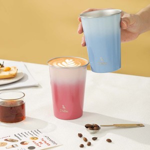 ZhiBei Stainless Steel Drinking Cup Color Gradient Coffee Mug 350Ml For Everyday Use - Product Image 2