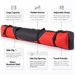 Borsa da sci, borsa portatile per il trasporto dello snowboard con cinghie regolabili, custodia resistente per attrezzatura da sci, snowboard e sport invernali - Product Image 1