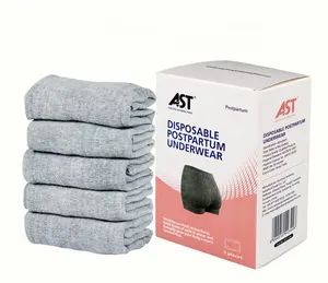 Coussinets maxi de glace périnéale absorbants post-partum 2 en 1 pour maman + sous-vêtements jetables (Boyshort régulier) pour les soins post-partum