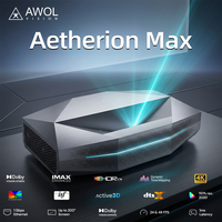 Projecteur AWOL Aetherion MAX UST 3300 ISO Lumen 4K RGB Triple Laser Pur 6000:1 8+128G EMMC Google TV Prise en charge 3D Projecteur Domestique