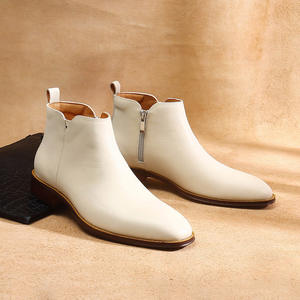 รองเท้าบูทกันน้ำสไตล์ใหม่สำหรับฤดูหนาว คลาสสิก ใช้งานได้หลากหลาย ลำลอง หุ้มข้อสูง สำหรับกิจกรรมกลางแจ้ง ทำงาน ผู้ชาย หนังแท้ เพิ่มความสูง รองเท้ากีฬา - Product Image 5