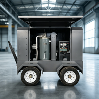 Compresseur d'air électrique portable à faible bruit, homologué CE, spécifications personnalisées pour le sablage, les carrières et les outils pneumatiques