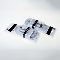 Emballage blister transparent en PVC PET sur mesure, à ouverture facile, pour câbles de données rigides, emballage blister double.