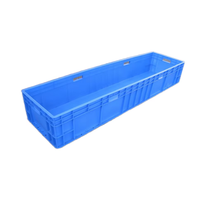 Conteneurs en plastique, caisses de déménagement en maille robuste, paniers de rangement ventilés en plastique étanches pour légumes frais, fruits, poissons, empilables