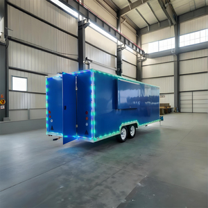 รถพ่วงขายอาหารเคลื่อนที่ พร้อ<span class=keywords><strong>ม</strong></span>อุปกรณ์ครบครัน รถพ่วงอาหารทรงสี่เหลี่ยมทำจากสแตนเลสคุณภาพสูง สำหรับบริการอาหารระดับพรีเ<span class=keywords><strong>ม</strong></span>ีย<span class=keywords><strong>ม</strong></span> - Product Image 2