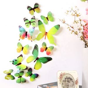 12Pcs Double-layer Butterfly Art <b>Wall</b> <b>Stickers</b> Home <b>Decor</b> DIY for Wedding Party Butterflies Fridge <b>Sticker</b> Beautiful <b>Sticker</b> - Product Image 5