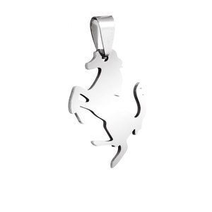 Ciondolo e Charm Cavallo in Acciaio - Gioielleria Fine - Product Image 1