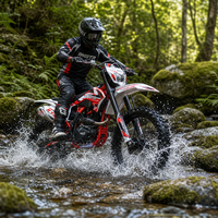 Moto tout-terrain professionnelle KT2 PR300 Enduro rouge, refroidie par air, pour adultes, course de motocross, moto de trail