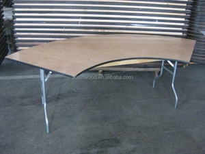 Mesa Serpentina Plegable en Forma de S al por Mayor para Hoteles, Comedores, Eventos al Aire Libre y Escuelas, <span class=keywords><strong>Muebles</strong></span> de Madera para Hoteles - Product Image 4