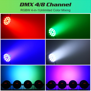 Projecteur LED PAR 4-en-1 RGBW 180W en alliage d'aluminium pour effets de scène, idéal pour discothèques, bars et DJ – Lampe PAR RGB - Product Image 3