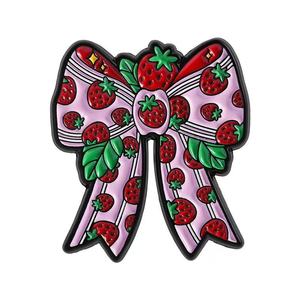 Mignon fraise arc <span class=keywords><strong>chanteur</strong></span> dérivés broche broche musique Album Badge pour les Fans cadeau mode doux émail coulée nouvel an chinois - Product Image 6