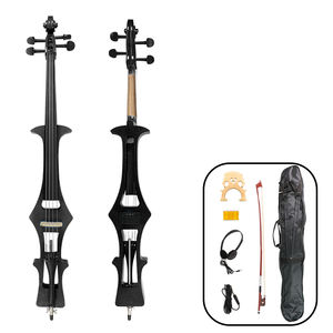 <span class=keywords><strong>Violoncelle</strong></span> électrique silencieux Plug Play en bois massif 4/4 pleine taille pour adultes, avec étui de transport arc inclus SET - Product Image 2