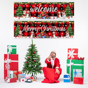 Bannière de porte personnalisée pour les fêtes de Pâques, Halloween, Noël 2023, décoration extérieure pour couple, fournisseur de bannières, bannière au design personnalisé - Product Image 2