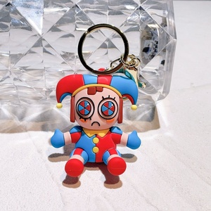 Porte-clés promotionnel DIY à assembler, poupée lapin clown incroyable, pendentif pour sac ou clé de voiture, en métal rouge, surprise amusante pour enfant - Product Image 5