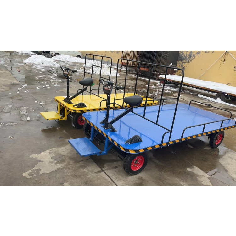 Professional High Efficiency Flat Electric Transfer Cart Motor Electric Flat Cart