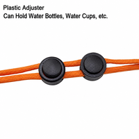 Sangle de bouteille réglable en nylon écologique pour l'extérieur, support multifonctionnel coloré pour boissons, cordon de transport pour la randonnée