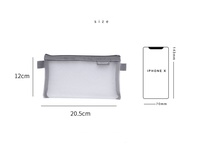 Étuis à crayons transparents en nylon pour étudiants, simples et de qualité OEM, pour enfants, organiseur de fournitures scolaires, sac de rangement