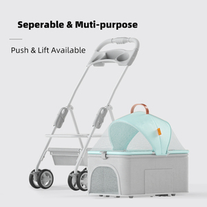 Nouvelle arrivée Fabrication à la mode en gros 4 roues universelles pas cher poussette <span class=keywords><strong>pour</strong></span> animaux de compagnie chat et <span class=keywords><strong>chien</strong></span> chariot de transport - Product Image 5