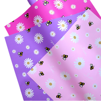 Kertas Pembungkus Bunga Daisy Berlapis Anti Air Ramah Lingkungan Berkualitas Tinggi Desain Cantik Buket Premium Kerajinan Tangan