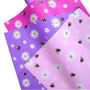 Papel de Regalo Floral Impermeable de Alta Calidad con Diseño de Margaritas, Papel de Envolver para Ramos de Flores, Empaque Premium - Product Image 1