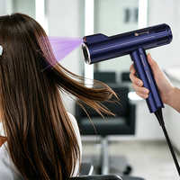 2000W Pengering Rambut Ion Plasma Diffuser Kecepatan Tinggi Cerdas Tampilan LCD