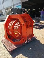Direct usine SLN Godet tamiseur rotatif monté sur excavatrice pour le tri de matériaux en vrac sur site et la réutilisation d'agrégats, compatible avec les excavatrices de 5-6 tonnes