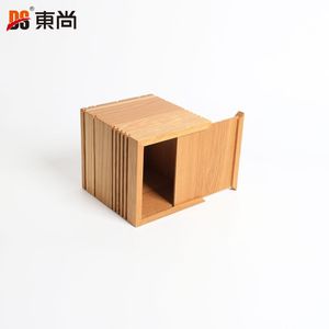 High Quality Professional Modern Square Wooden Handmade Office Lid Napkin Organizer Container Tissue <b>Box</b> DS Brand - Product Image 1