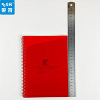 Carnet à spirales multicolores A5 avec poche en PP, papier ligné, carnet de réunion de bureau, carnet d'écriture