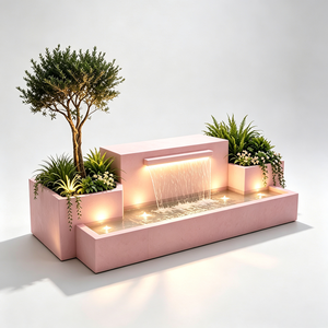 Fuente de Agua Decorativa H175 de Resina y Fibra de Vidrio, Resistente al Agua y a los Rayos UV, para Jardín Zen - Product Image 3