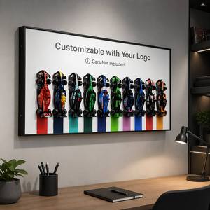 Cornice Metallica <span class=keywords><strong>da</strong></span> Parete per Esposizione Modelli 2026 - Regalo per Ragazzi Appassionati di Auto <span class=keywords><strong>da</strong></span> Corsa e Costruzioni - Product Image 1