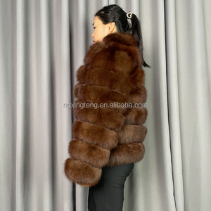 सर्दियों महिलाओं के असली लोमड़ी फर छोटे आकस्मिक कोट सेबल रंग उच्च गुणवत्ता वाले फ्फी गर्म उच्च सड़क शैली समर्थन अनुकूलन अनुकूलन - Product Image 6