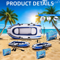 Bateau pneumatique OUCHAO grand format pour 3-4 personnes, pêche