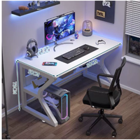 Bureau de jeu extensible en métal ergonomique avec chaise et design moderne