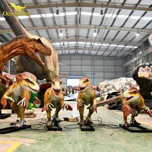 Dinosauro prestoristico a grandezza naturale statua di dinosauro meccanico parco a tema dinosauro all'aperto