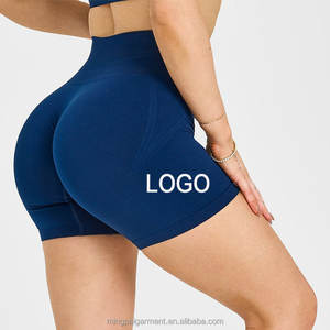 <span class=keywords><strong>Shorts</strong></span> Deportivos de Cintura Alta para Mujer, con Logotipo OEM, Elastano, Nailon, Sin Costuras, Ventilados, Personalizados, para Yoga, Gimnasio, Running - Product Image 1