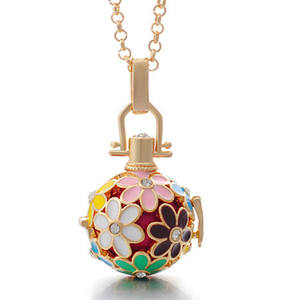 ODM Daisy Flowers Cage medaglione Harmony Chime Ball <span class=keywords><strong>collana</strong></span> con ciondolo <span class=keywords><strong>collana</strong></span> con diffusore <span class=keywords><strong>di</strong></span> oli essenziali aromatici - Product Image 1
