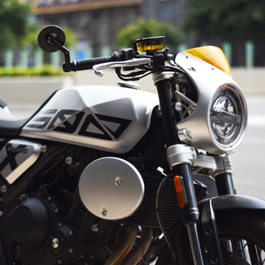 Brixton Crossfire 500 personnalisé deux pièces ABS plaque d'immatriculation de Table de moto pour Moto Cafe Racer <span class=keywords><strong>Tracker</strong></span> brouilleur - Product Image 6