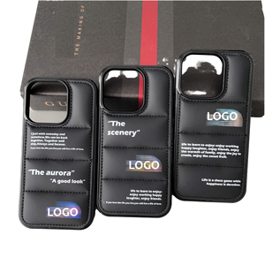 AilesTecca Vente directe d'usine pour la <span class=keywords><strong>face</strong></span> nord pour IPhone16 Pro Max Etui de téléphone 17 16 15 14 13 12Pro Etui de téléphone avec doudoune - Product Image 1