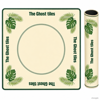 Tapis de mahjong carré à motif personnalisé rétro, série plantes, adapté aux fêtes de famille, tapis de mahjong de style américain