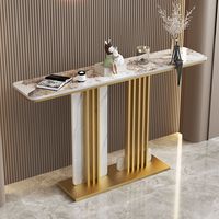 Table d'entrée artistique en pierre, design italien haut de gamme, luxe léger, pour la maison