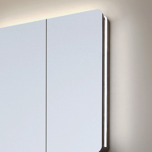 ตู้วางอ่างล้างหน้าแบบแขวนผนังสไตล์อเมริกัน วัสดุไม้แบบเรียบง่ายสำหรับโรงแรม ขนาดเล็ก กันน้ำ พร้อมอ่างล้างหน้า - Product Image 3