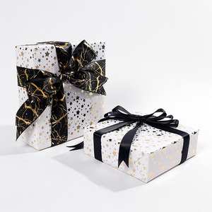 กระดาษห่อของขวัญแบบฟอยล์43*300ซม. ดีไซน์ใหม่กระดาษห่อของขวัญแบบปั๊มร้อนสำหรับเทศกาลคริสต์มาส - Product Image 1